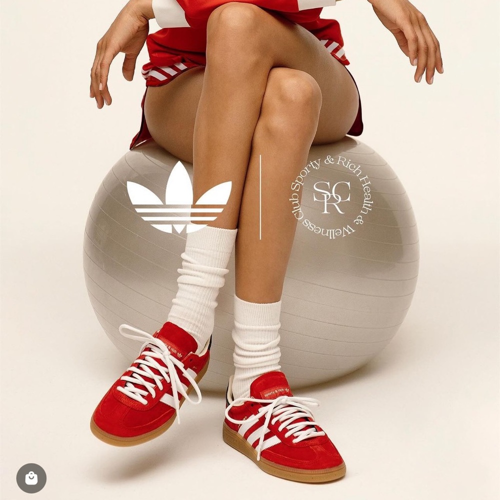 adidas x sporty and rich Women’s Red Suede Speziale